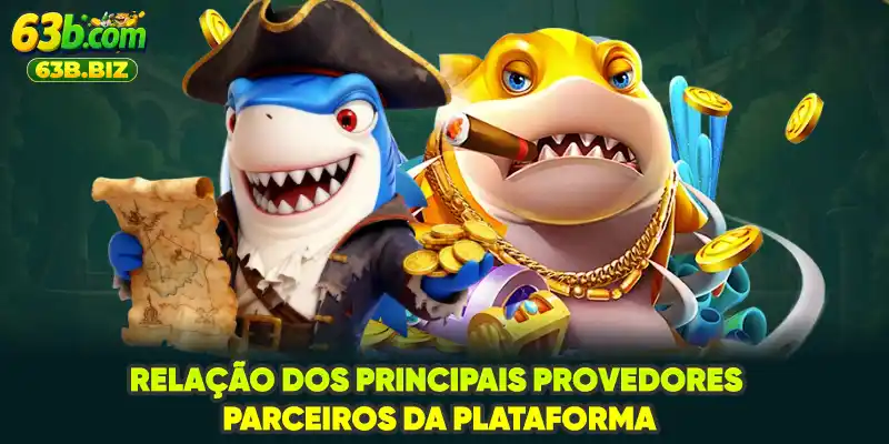 Relação dos principais provedores parceiros da plataforma