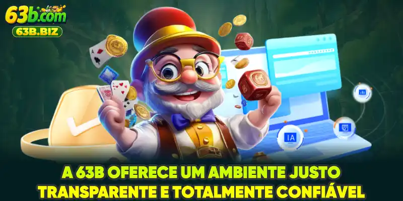 A 63B oferece um ambiente justo, transparente e totalmente confiável