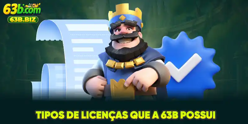 Tipos de Licenças que a 63B Possui