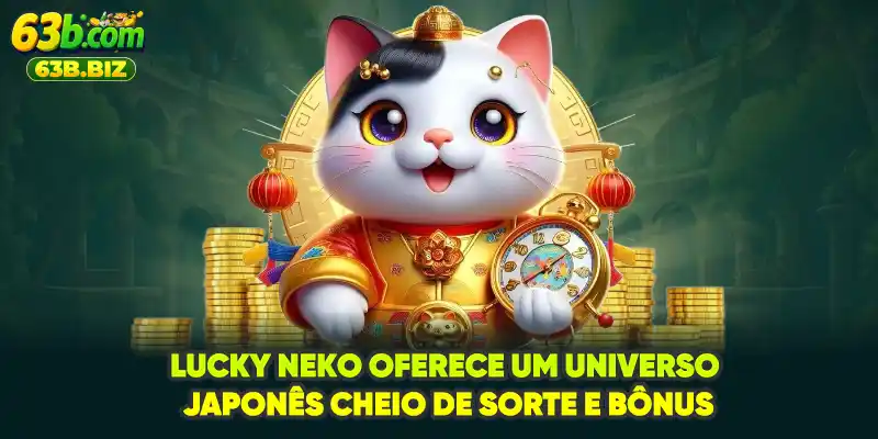Lucky Neko oferece um universo japonês cheio de sorte e bônus