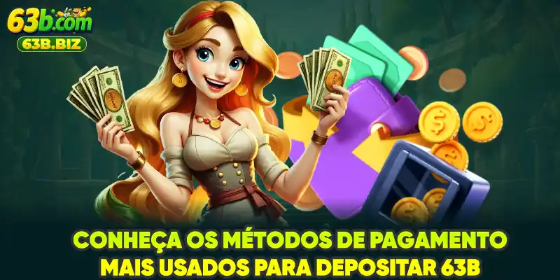 Conheça os métodos de pagamento mais usados para Depositar 63B
